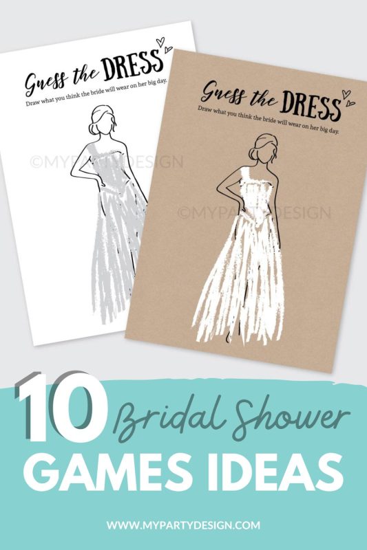 10 bridal shower games ideas for a bachelorette party, bridal shower or wedding reception