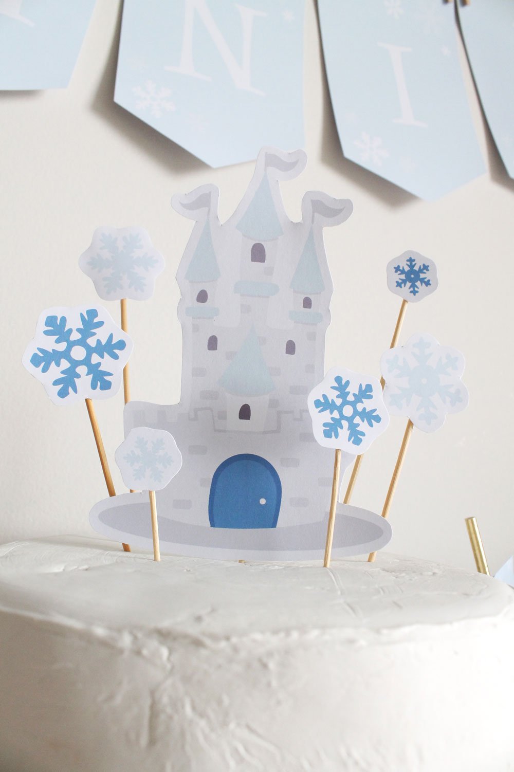 Ice Princess cake topper