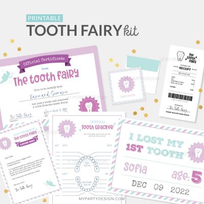 tooth fairy kit printables for girls