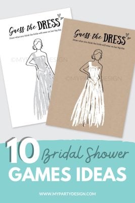 10 bridal shower games ideas for a bachelorette party, bridal shower or wedding reception