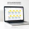 editable 100 Days Brighter Tag template with sun illustration for the 100th day of school