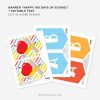 printable happy 100 days of school banner for kindergarten class party decor