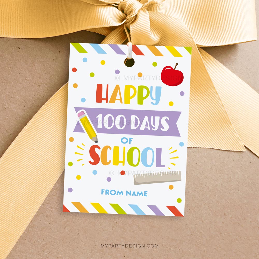 100-DAYS-SCHOOL-HAPPY-100-DAYS-GIFT-TAGS-00A happy 100 days of school gift tags