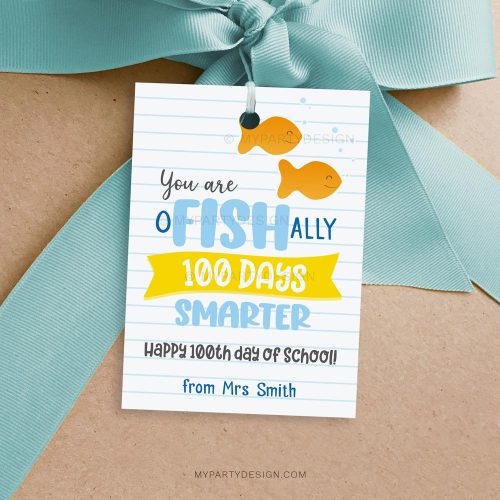ofishally 100 days smarter tag for the 100th day of school