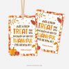 fall appreciation gift tags that read "just a little treat for you because we are so thankful for all you do"