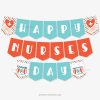 happy nurses day banner for nurse appreciation decoration