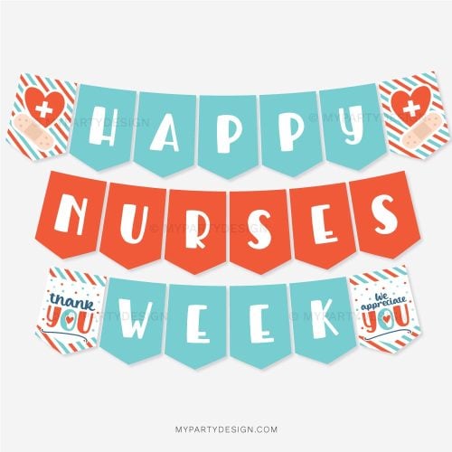 happy nurses week banner for nurse appreciation