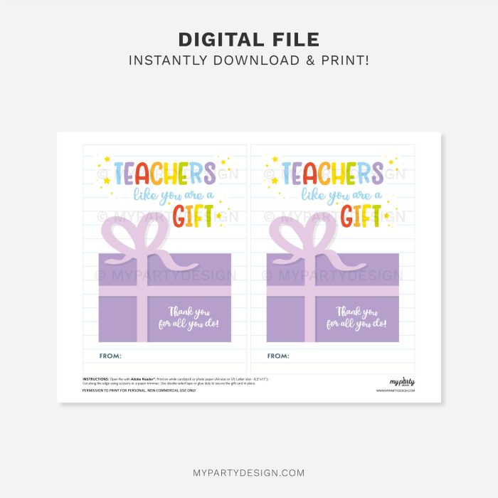 printable teachers like you gift card holder for teacher appreciation gifts