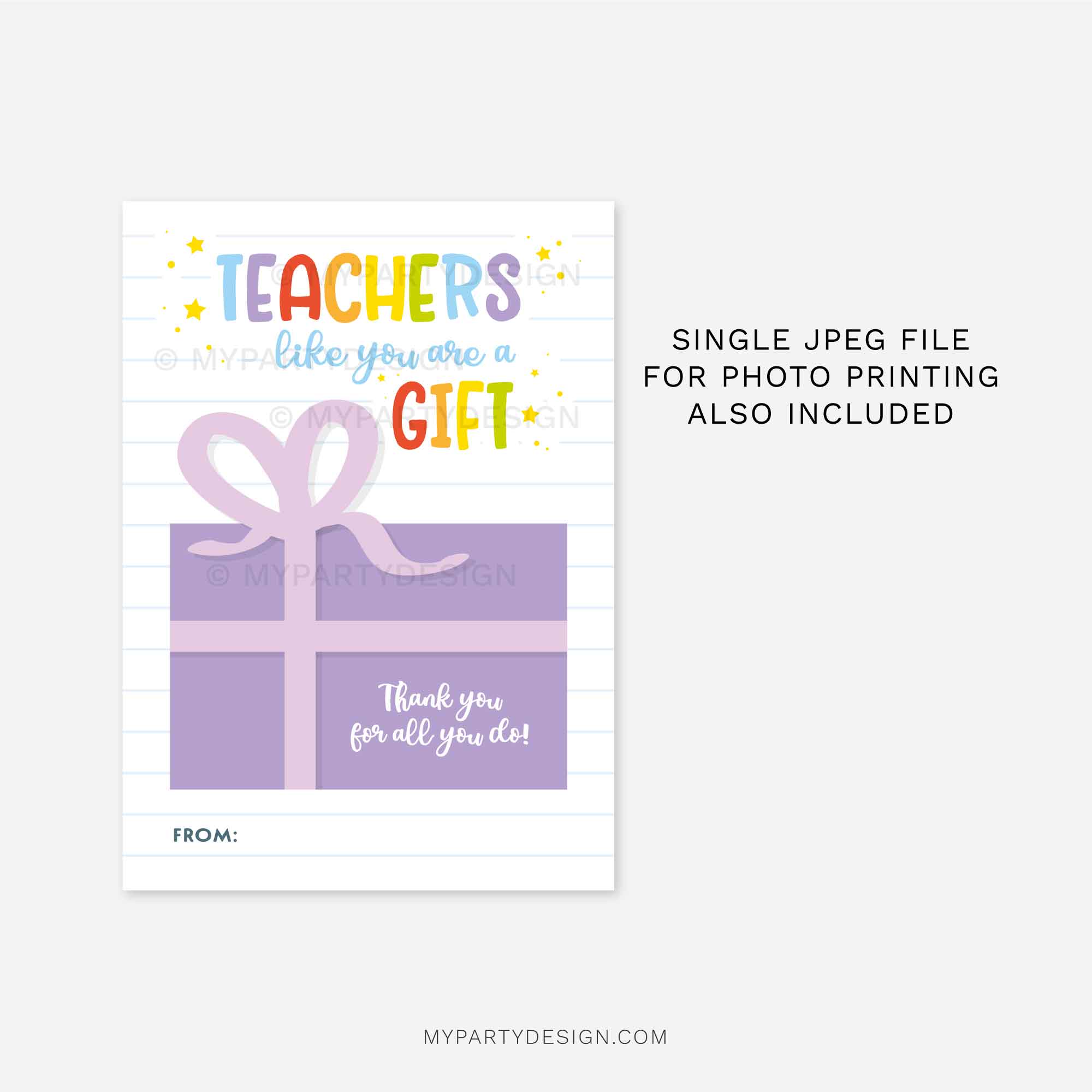 APPRECIATION-GIFT-CARD-HOLDER-TEACHERS-LIKE-YOU-GIFT-00C teacher appreciation gift card holder that reads "Teachers like you are a Gift. Thank you for all you do!"