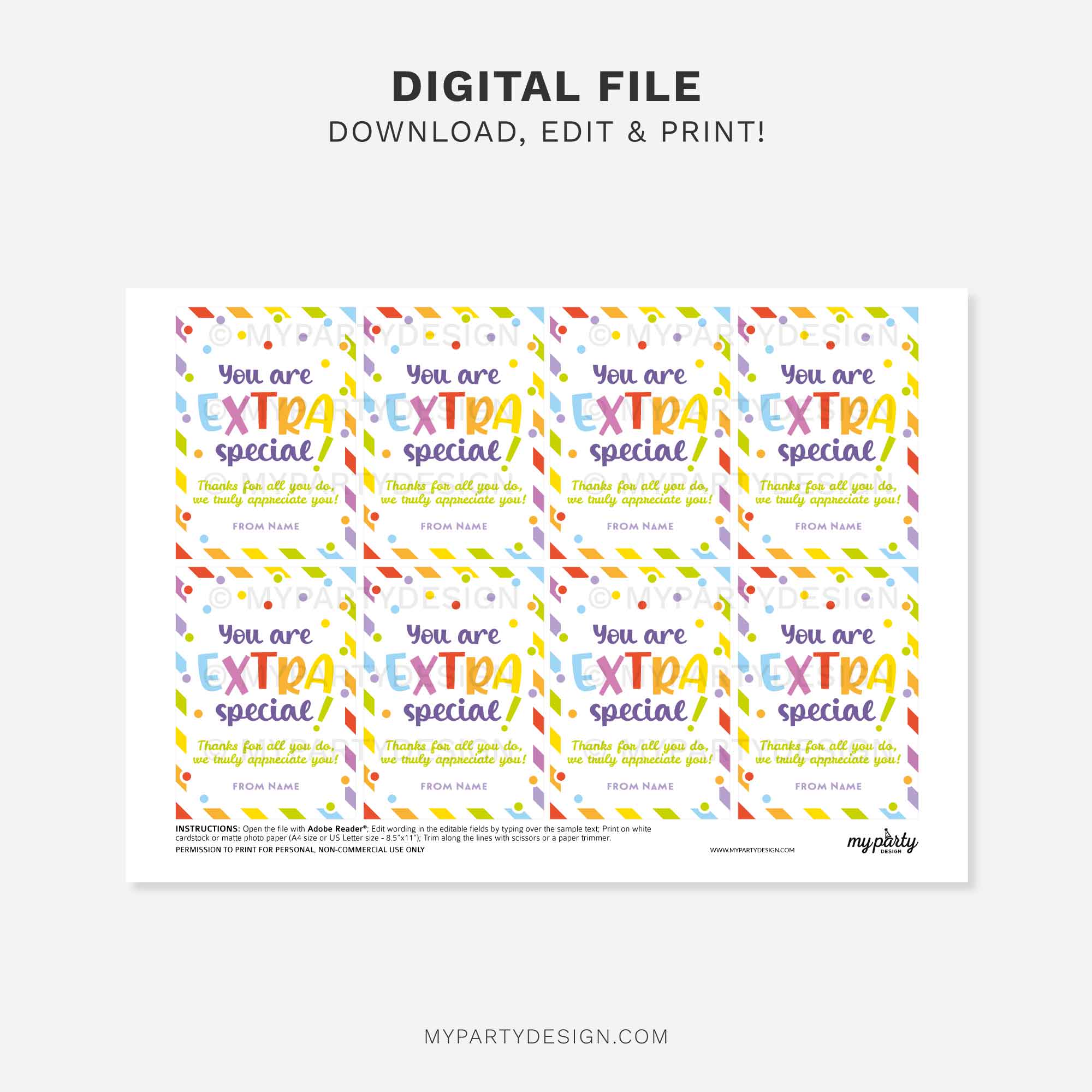 APPRECIATION-GIFT-TAGS-EXTRA-SPECIAL-00C printable you are extra special gift tag for staff, volunteers or teacher appreciation gifts