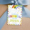 over the rainbow for you gift tag for staff or teacher appreciation gifts