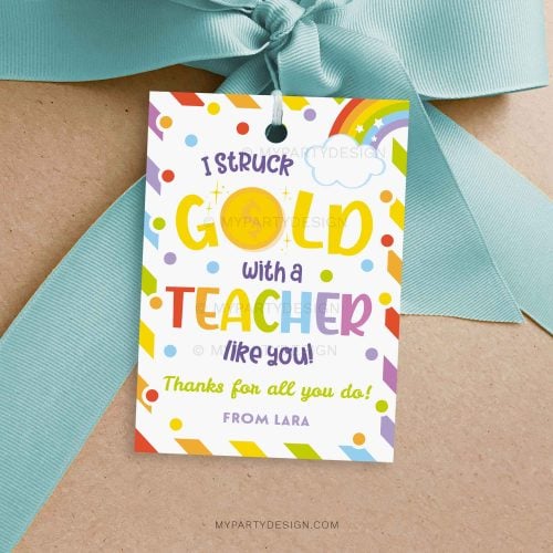 teacher gold gift tag for teacher appreciation week gifts