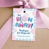 you blow us away gift tag for gum or lollipop appreciation gifts
