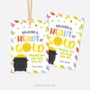colourful gift tags for appreciation gift tags that read "You have a heart of gold. Thanks for all that you do!"