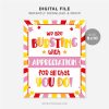 printable bursting with appreciation sign for star theme candy gift