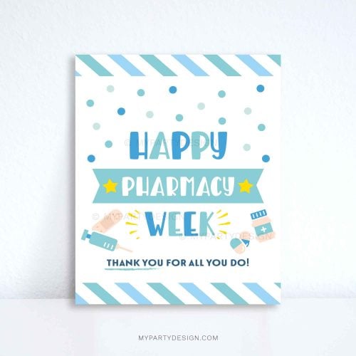happy pharmacy week sign for pharmacy appreciation