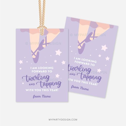looking forward to twirling and tapping with you this year gift tag