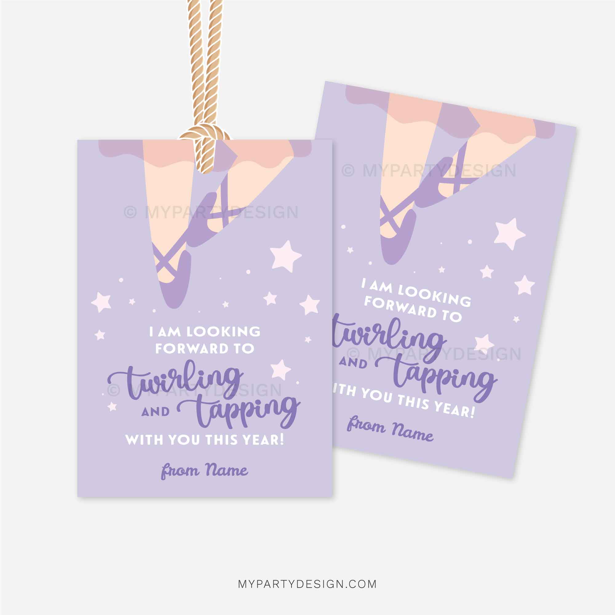 APPRECIATION-TAGS-BALLET-START-YEAR-00B looking forward to twirling and tapping with you this year gift tag