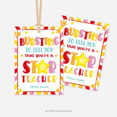 bursting to tell you that you're a star teacher tags