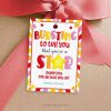 bursting to tell you that you're a star tag for appreciation gift