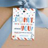 donut doctor appreciation gift tag for doctors or medical staff gifts