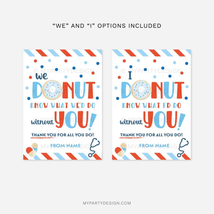 I donut know what id do without you gift tag for doctors, nurses or medical staff gifts