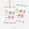 nurse appreciation tag that reads "We DONUT know what we'd do without you. Thank you for all you do"