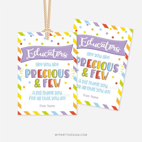 educator appreciation tag for early childhood educators day gifts
