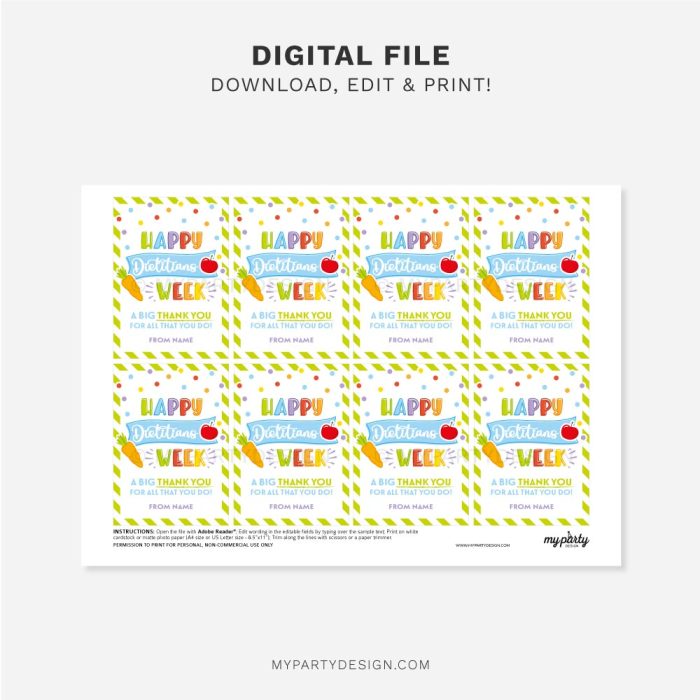 printable happy dietitians week tag for dietician appreciation gifts