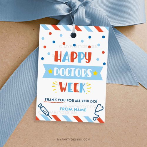 happy doctors week tag for doctor appreciation gifts