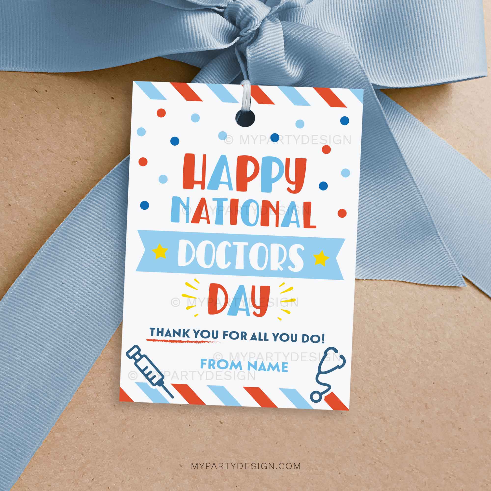APPRECIATION-TAGS-HAPPY-NATIONAL-DOCTORS-DAY-00A happy national doctors day tag for doctor appreciation gifts