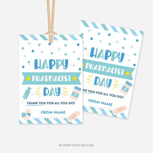 happy pharmacist day tags for appreciation gifts