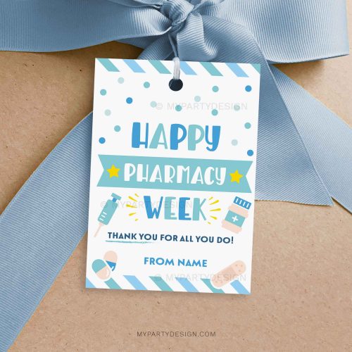 happy pharmacy week tag for pharmacist appreciation gifts