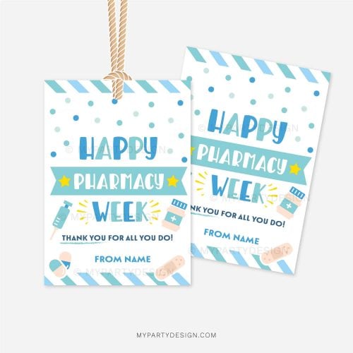 happy pharmacy week tags for pharmacist appreciation gifts