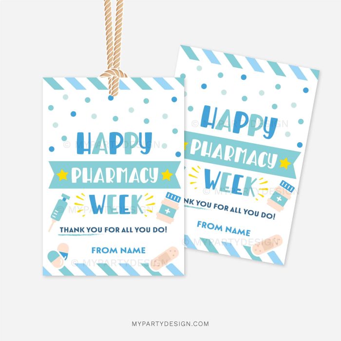 happy pharmacy week tags for pharmacist appreciation gifts