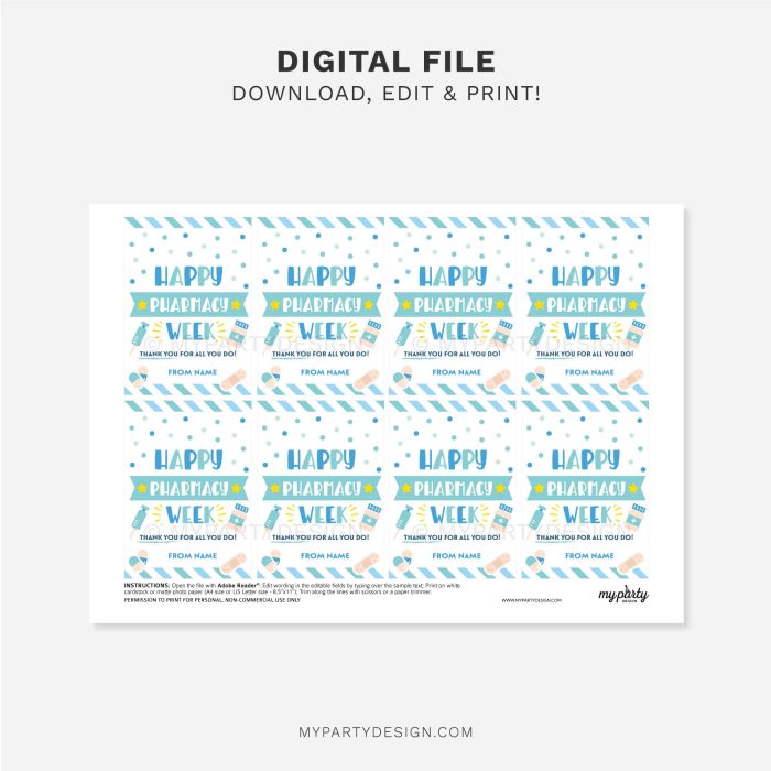 printable happy pharmacy week tag for pharmacist appreciation gifts