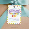 happy volunteer recognition day tag for volunteer appreciation gifts
