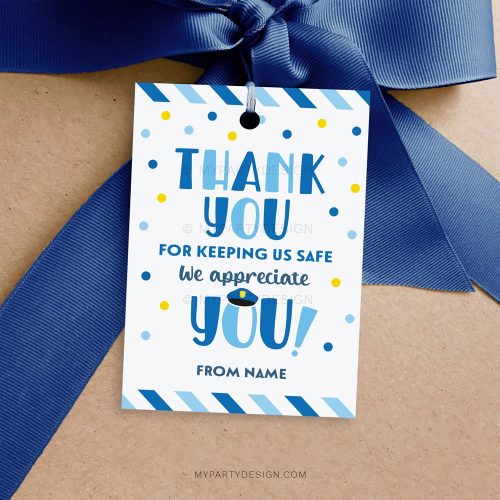 police thank you tag for police appreciation