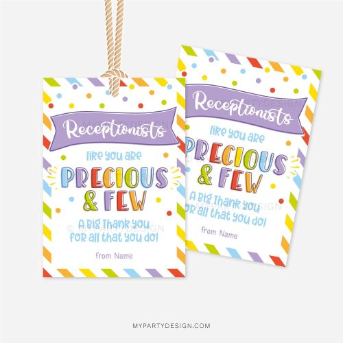 receptionist appreciation tag for receptionists day gifts