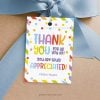 thank you for all you do tag for staff or teacher appreciation gifts