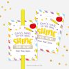 back to school glow stick tags that read "can't wait to see you shine this year"