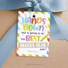 Hands Down Best School Year Gift Tag for back to school teacher gifts or class gifts