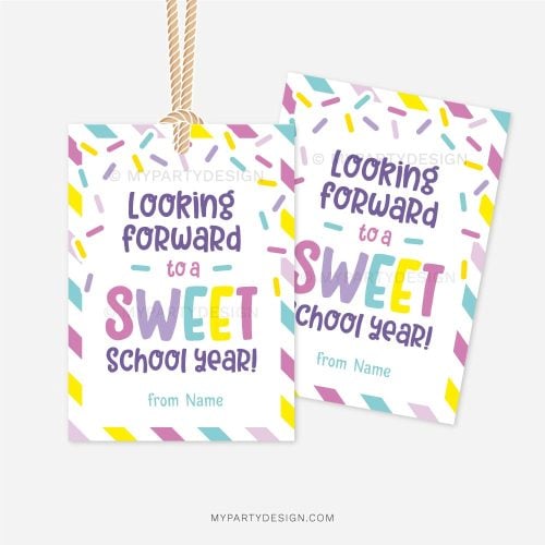 sweet school year tag for back to school gift for students or teacher