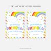 over the rainbow class gift tag for back to school gifts from teacher