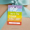 Pop It Back to School Gift Tag for first day of school gifts