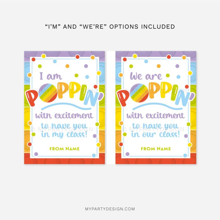 poppin with excitement back to school tags for pop it toy student gifts from teacher