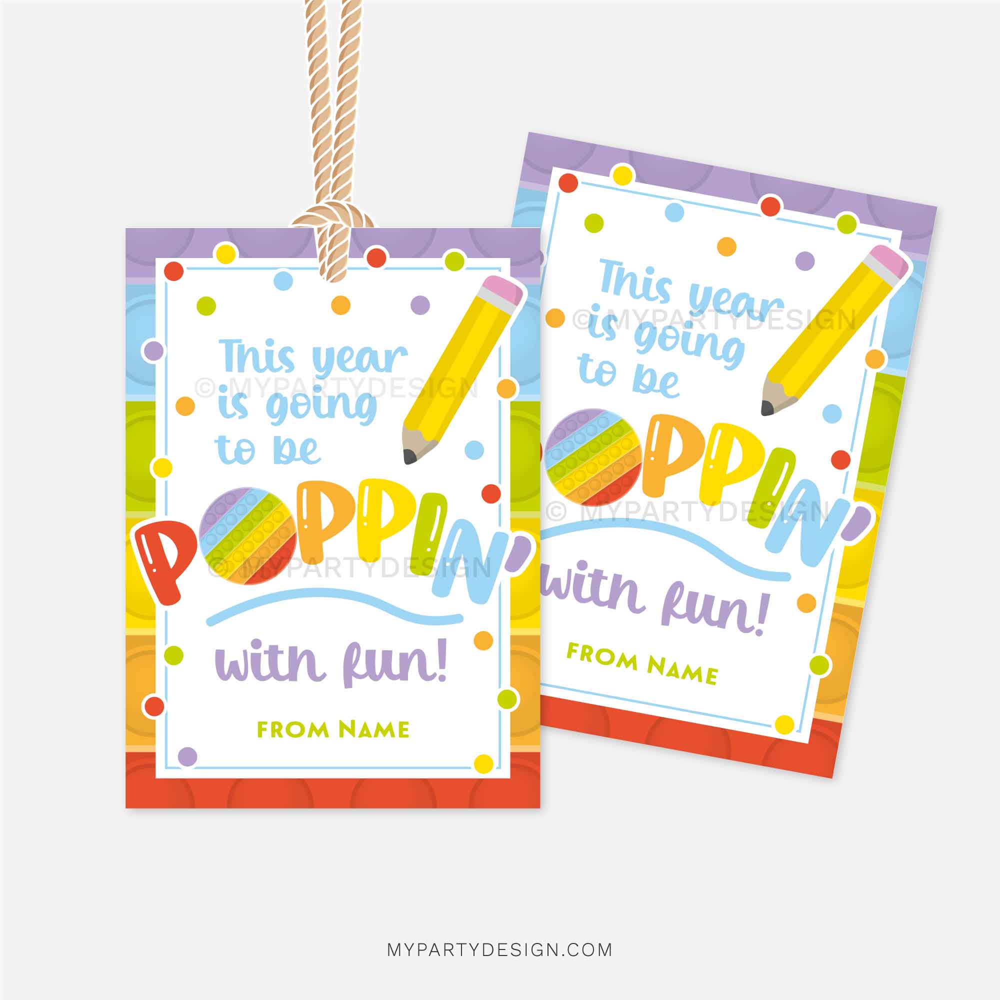 BACK-TO-SCHOOL-POPPIN-WITH-FUN-GIFT-TAGS-00B pop it back to school gift tags that read "this year is going to be poppin with fun"