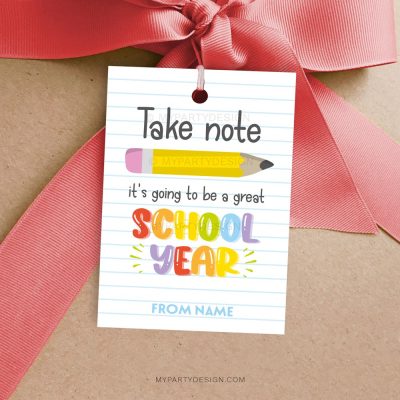 take note tag for back to school gifts