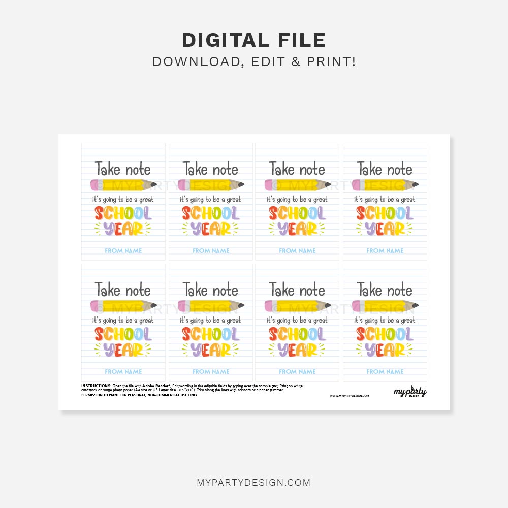 BACK-TO-SCHOOL-TAKE-NOTE-GIFT-TAGS-00C printable take note tag for back to school gifts