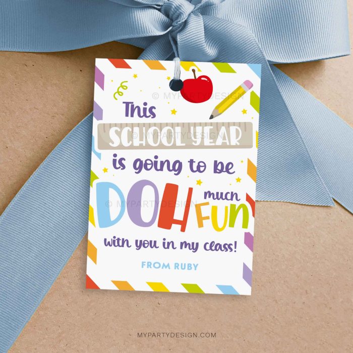 back to school doh much fun gift tag for play dough gifts for students